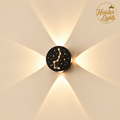 Constellation Starlight Outdoor LED Wall Light – Star Pattern Sconce