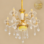 Crystal Chandelier – Classic Jhoomar, Ceiling Light Fixture Fanoos