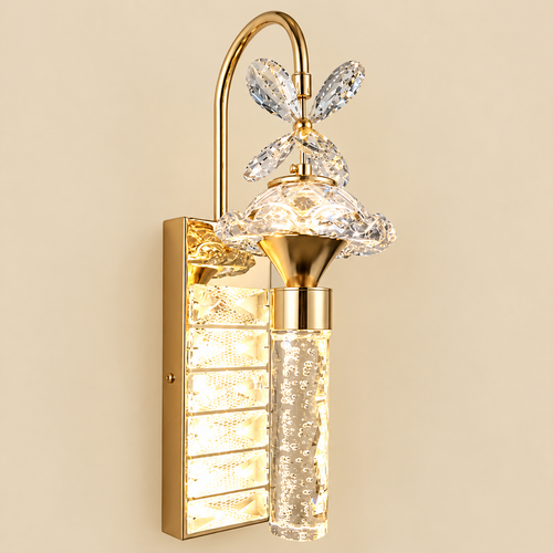 Gold Crystal Bubble Wall Sconce – Luxury Wall Lamp