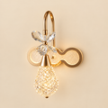 Gold crystal butterfly wall sconce luxury wall lamp Pakistan