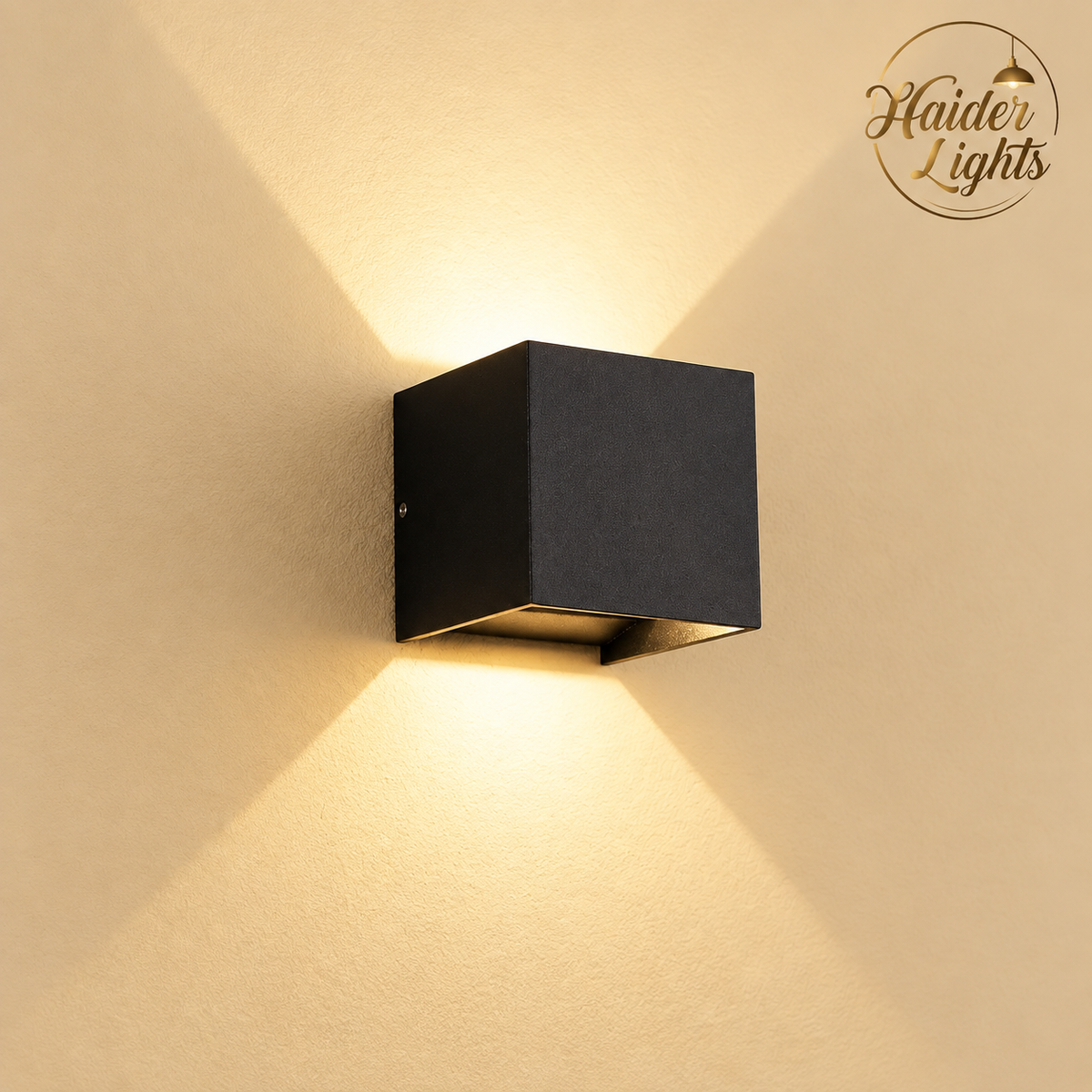 Modern Cube Wall Light – Outdoor LED for Boundary Wall