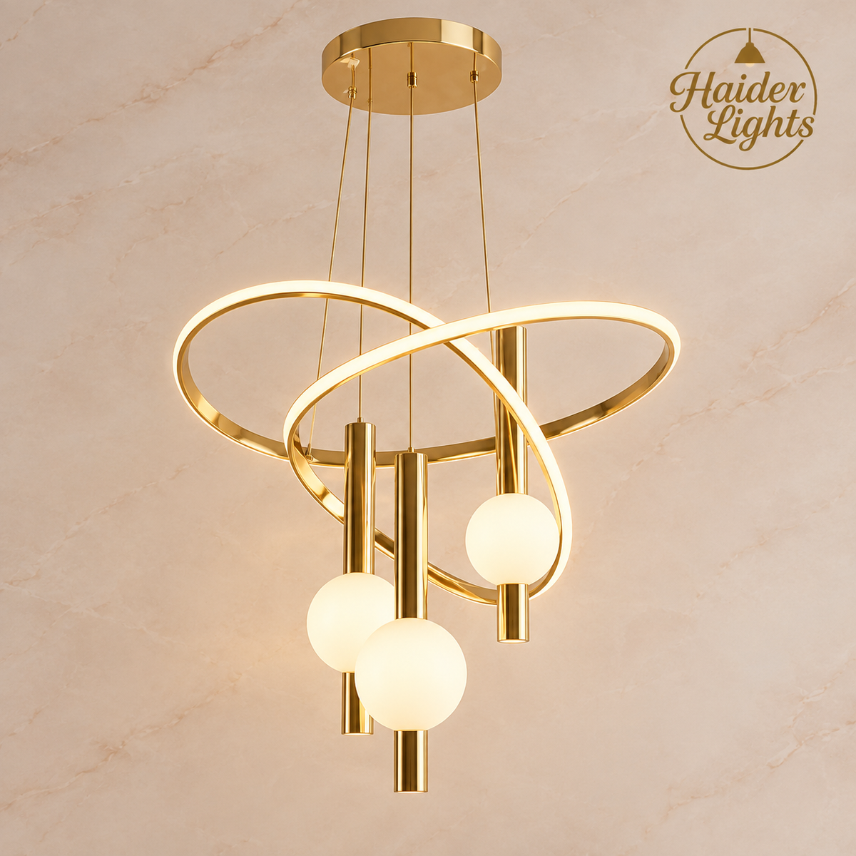 A modern jhoomar chandelier for contemporary Pakistani homes
