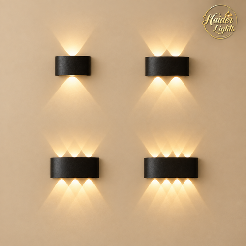 Modern Outdoor Up Down LED Wall Sconce – Outdoor Wall Lights Multi Beam Options