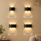 Modern Up Down LED Wall Sconce – Multi Beam Options 2 to 8 Beam