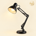 Modern swing arm desk light for study and office