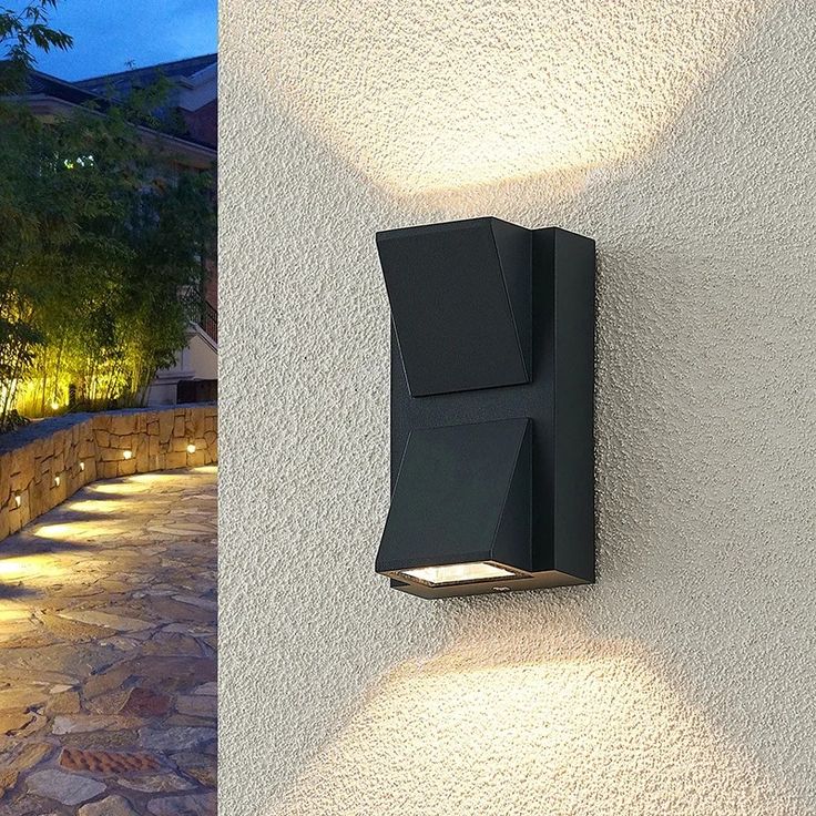 Modern Outdoor Wall Light, LED Sconce for Exterior Walls, Gates & Entrances