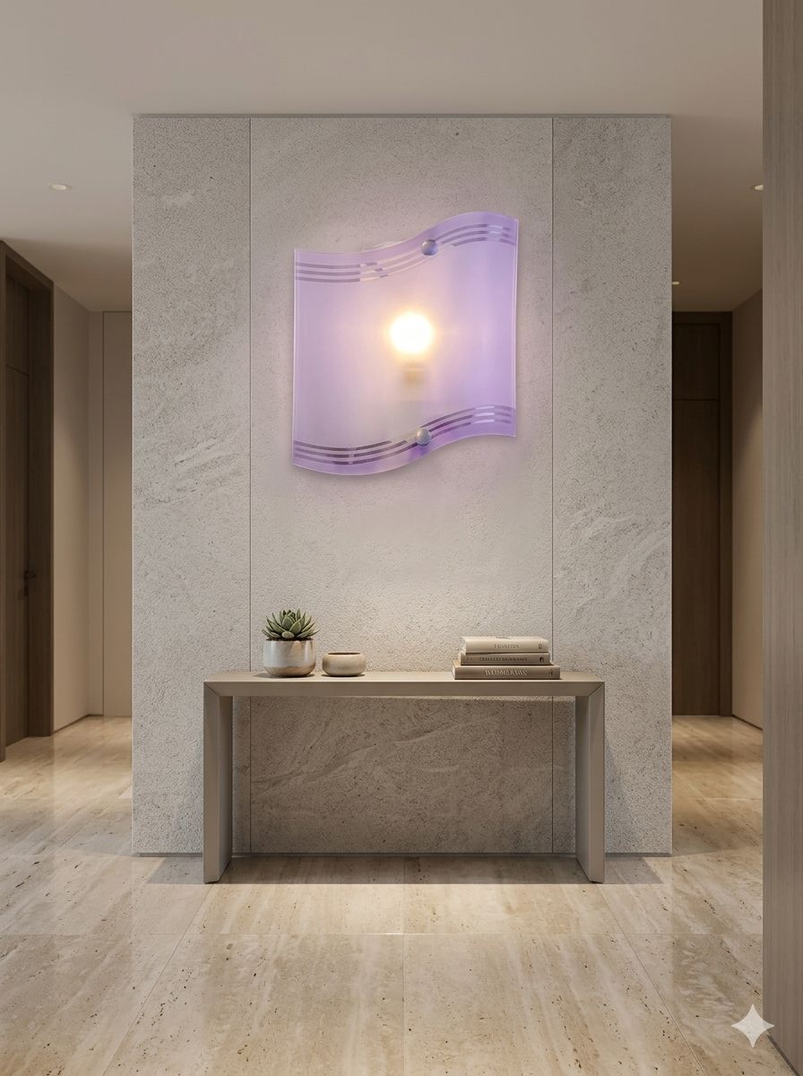 Frosted Glass Wall Lamp – Modern Fancy Light for Home Decor