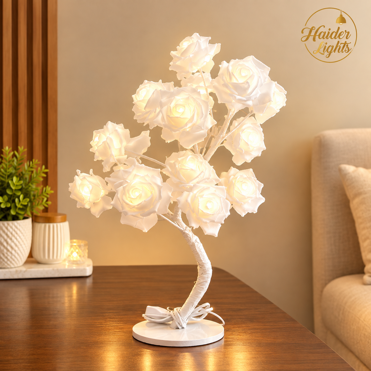 Modern Rose Tree table light for home