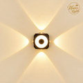 Outdoor LED Wall Scones, 4-Way Cross Beam Wall Light, Fancy Light for Home