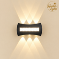 Triple Beam Matte Black LED Outdoor Wall Sconce – Outdoor Wall Light