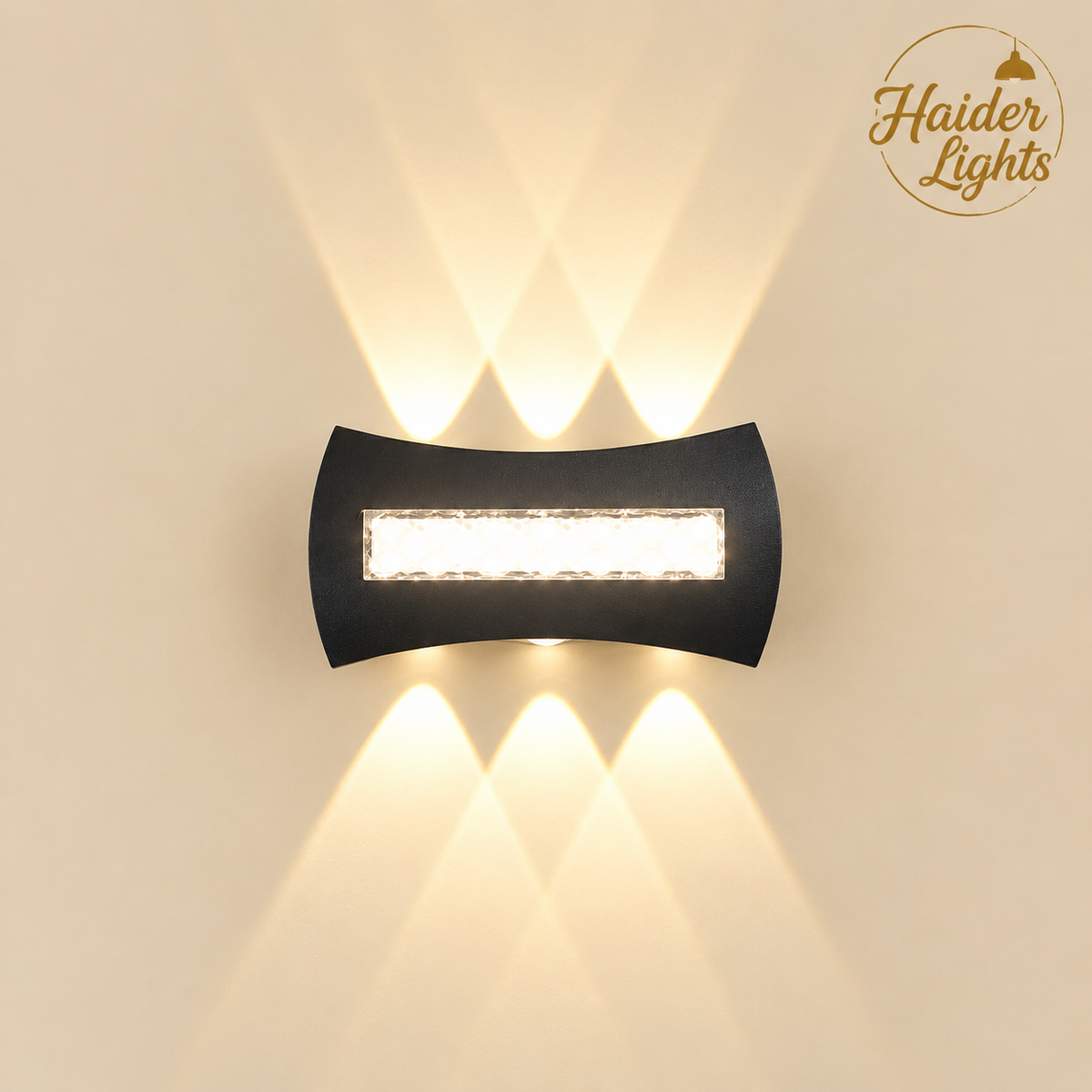 Triple Beam Matte Black LED Outdoor Wall Sconce – Outdoor Wall Light
