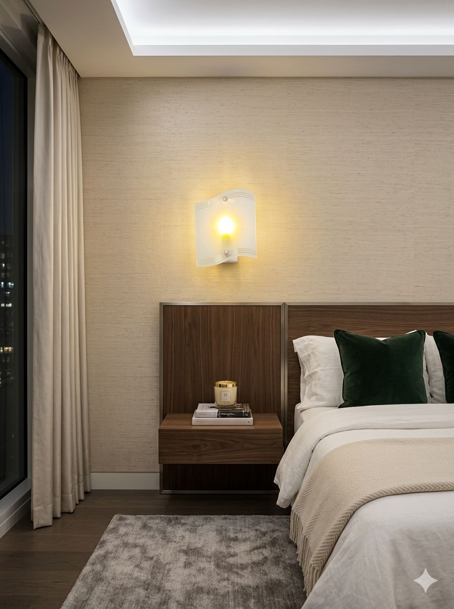 Frosted Glass Wall Lamp – Modern Fancy Light for Home Decor